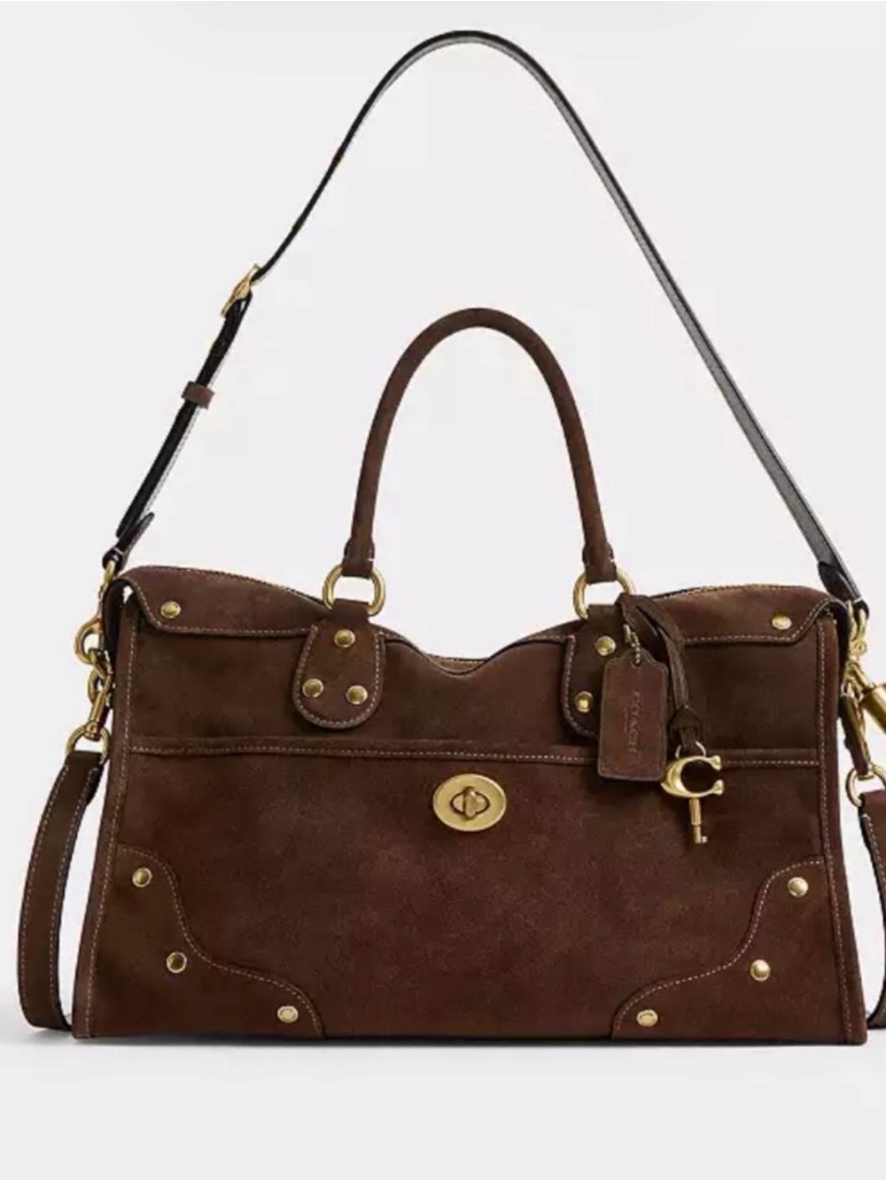Coach Rhyder 38 in Chocolate Brown Suede - Picture 2 of 6